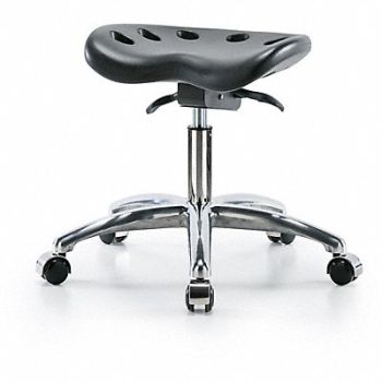 BLUE RIDGE ERGONOMICS Tractor Stool 300 lb Cap. Black, 797PW3