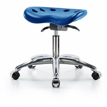 BLUE RIDGE ERGONOMICS Tractor Stool 300 lb Cap. Blue, 797PW4