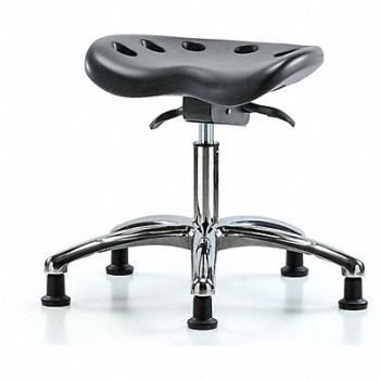 BLUE RIDGE ERGONOMICS Tractor Stool 300 lb Cap. Black, 797PW5