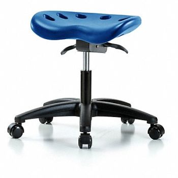 BLUE RIDGE ERGONOMICS Tractor Stool 300 lb Cap. Blue, 797PW8