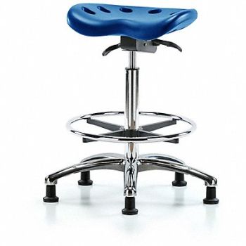 BLUE RIDGE ERGONOMICS Tractor Stool 300 lb Cap. Blue, 797PX2