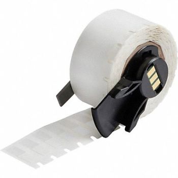 BRADY Label 1/4 in W Clear White, 803PC7