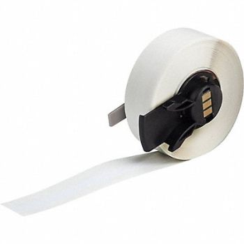 BRADY Label 1/4 in W Indoor White, 803NV4