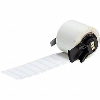 BRADY Label 1 1/4 in W White, 803PP5