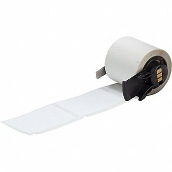 BRADY Label 1 1/2 in W White, 803PP6