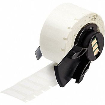 BRADY Label 1 in W White, 803PD5