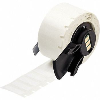 BRADY Label 1 in W White, 803PD7
