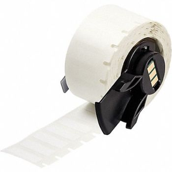 BRADY Label 1 in W White, 803PD8