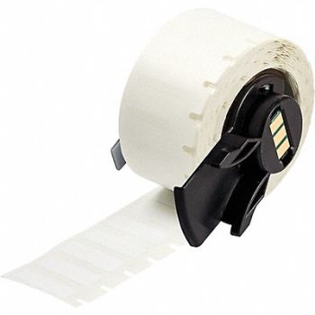 BRADY Label 3/8 in W White, 803PD6