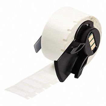 BRADY Label 3/8 in W White, 803PD9