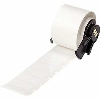 BRADY Label 1 in W White, 803PE1