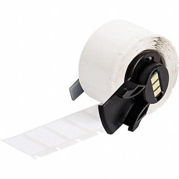 BRADY Label 1 in W White, 803PE0