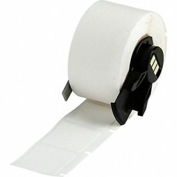 BRADY Label 1 in W White, 803PE8