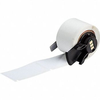 BRADY Label 1 in W White, 803PF0