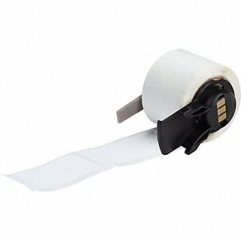 BRADY Label 1 in W White, 803PF3
