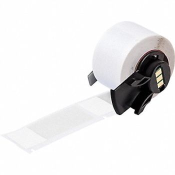 BRADY Label 1 in W Clear White, 803PF4