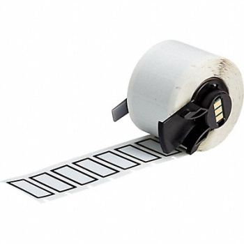 BRADY Label 1 1/8 in W Light Gray, 803P01