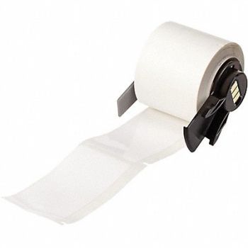 BRADY Label 1 1/4 in W White, 803NA6