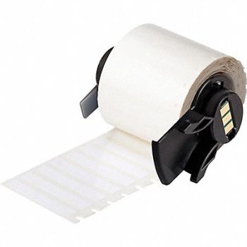 BRADY Label 1 1/2 in W White, 803PF9