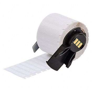 BRADY Label 1 1/2 in W White, 803PG1