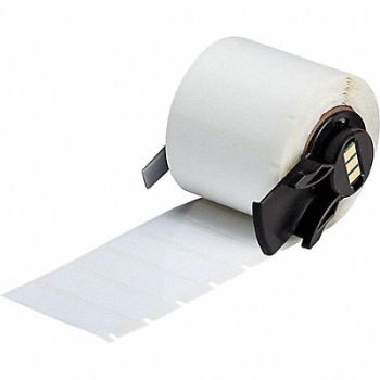BRADY Label 1 1/2 in W White, 803PG3