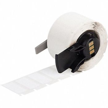 BRADY Label 1 1/2 in W White, 803NG3