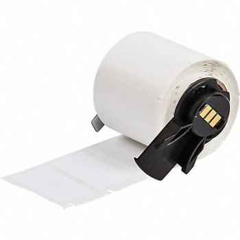 BRADY Label 1 1/2 in W White, 803PG2