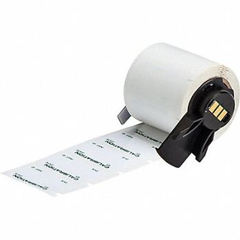 BRADY Label 1 1/2 in W Green White, 803PH1