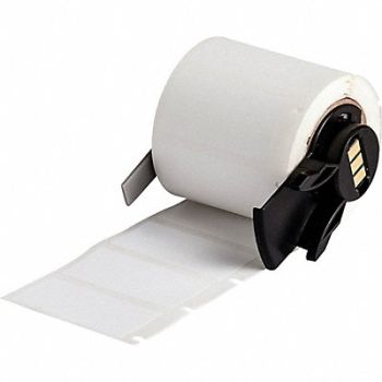 BRADY Label 1 1/2 in W White, 803MY5