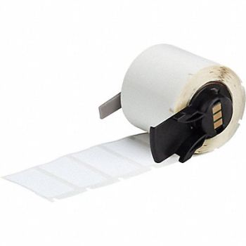 BRADY Label 1 1/2 in W White, 803P25