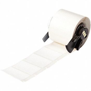 BRADY Label 1 1/2 in W White, 803NE3