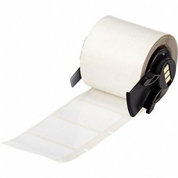 BRADY Label 1 1/2 in W White, 803NA5