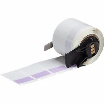 BRADY Label 1 in W Clear Purple, 803P28