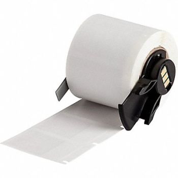BRADY Label 1 in W Clear White, 803PH7