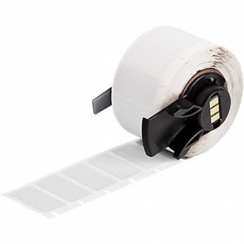 BRADY Label 1 1/2 in W Light Gray, 803NF6