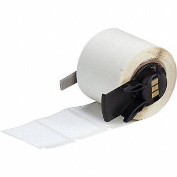 BRADY Label 1 1/2 in W White, 803P30
