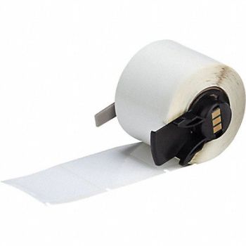 BRADY Label 1 1/2 in W White, 803P34