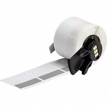 BRADY Label 1 1/2 in W Clear Gray, 803P38