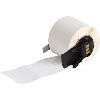BRADY Label 1 1/2 in W White, 803P44