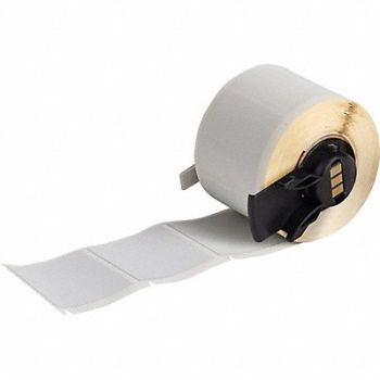 BRADY Label 1 1/2 in W Light Gray, 803P45