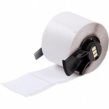 BRADY Label 1 1/2 in W White, 803NF8