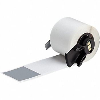 BRADY Label 1 1/2 in W Clear Gray, 803P52