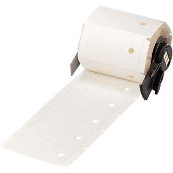 BRADY Tag 1 3/4 in W White, 803PJ4