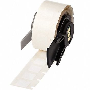 BRADY Label 13/32 in W White, 803NA9