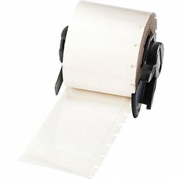 BRADY Label 1 1/2 in W White, 803ND2