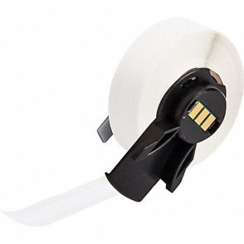 BRADY Label 3/8 in W Outdoor White, 803NC9