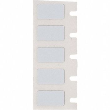 BRADY Label Plastic Color Silver 2 W, 803TK0