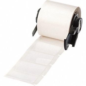BRADY Label 1 3/8 in W White, 803N83