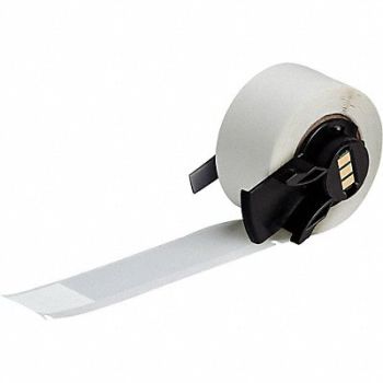BRADY Label 3 3/4 in W Clear White, 803PR6