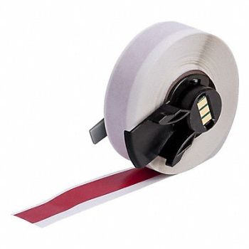 BRADY Label 1/2 in W Outdoor Red, 803NN7